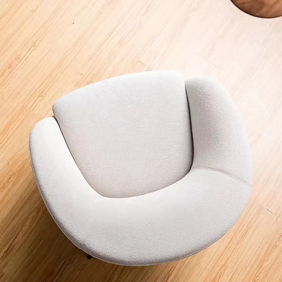 Modern luxury armchair Nordic Style Living room Bedroom Velvet Fabric Lounge Chair Leisure Sofa Chair
