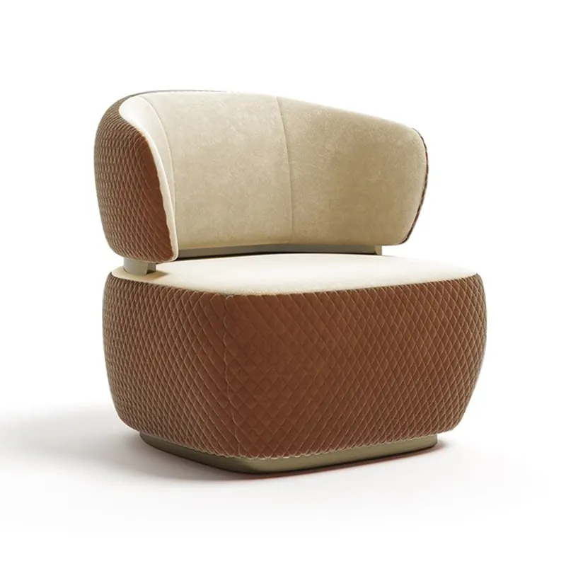 China factory wholesale custom modern nordic design sofa chair villa living room leather leisure chair