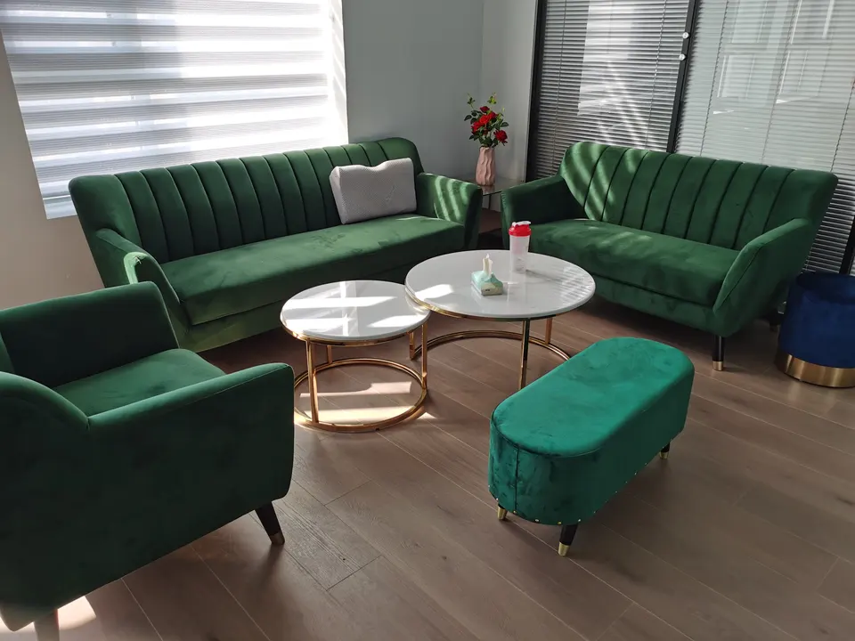 2023 Factory Direct Modern Design Living Room Corner Sofa Set Velvet Large Sofa Corner