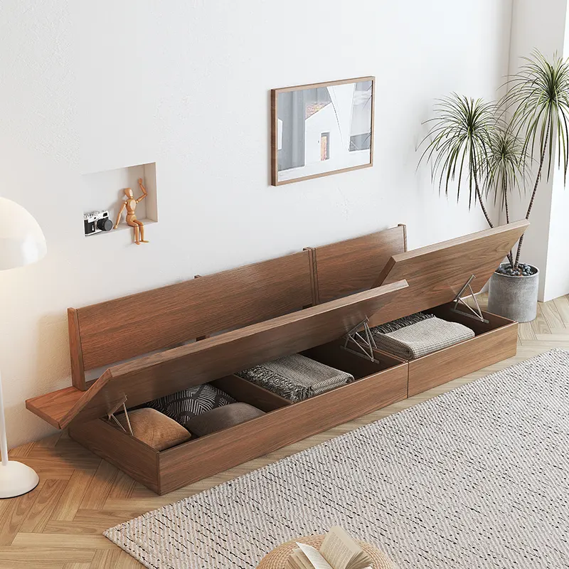 Japanese Style Furniture Wooden Storage Living Room Home Sofa Modern Sectional Sofa set