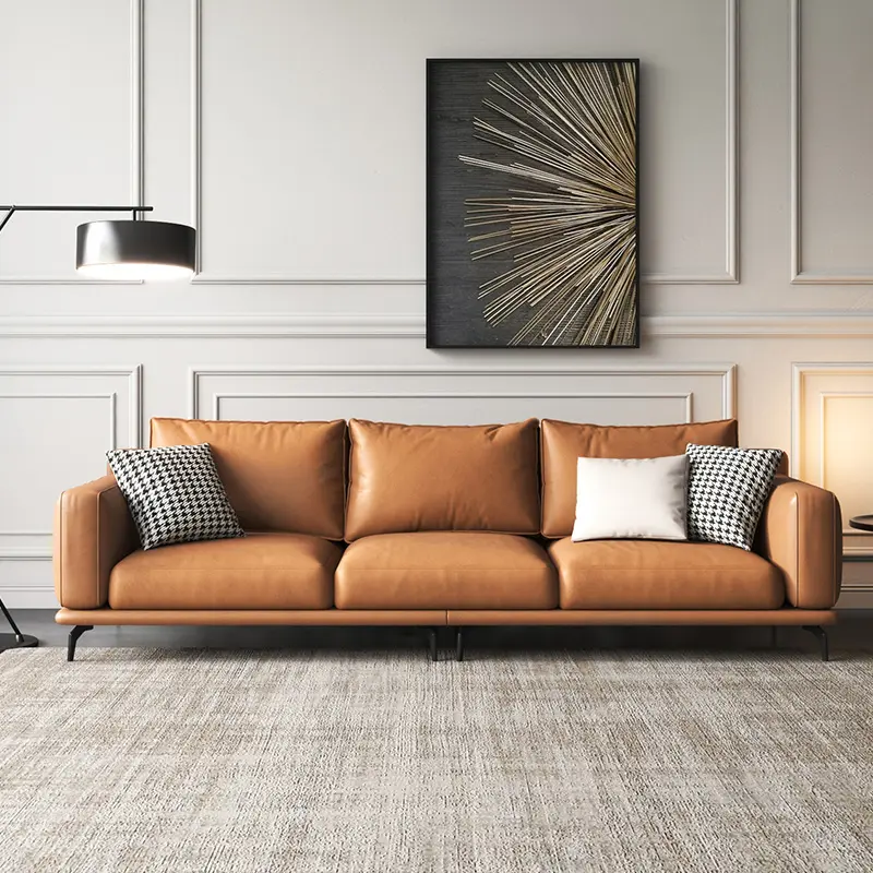 Simple Style Modern waterproof MIcrofiber fabric Sectionals Furniture Living Room Sofa Set