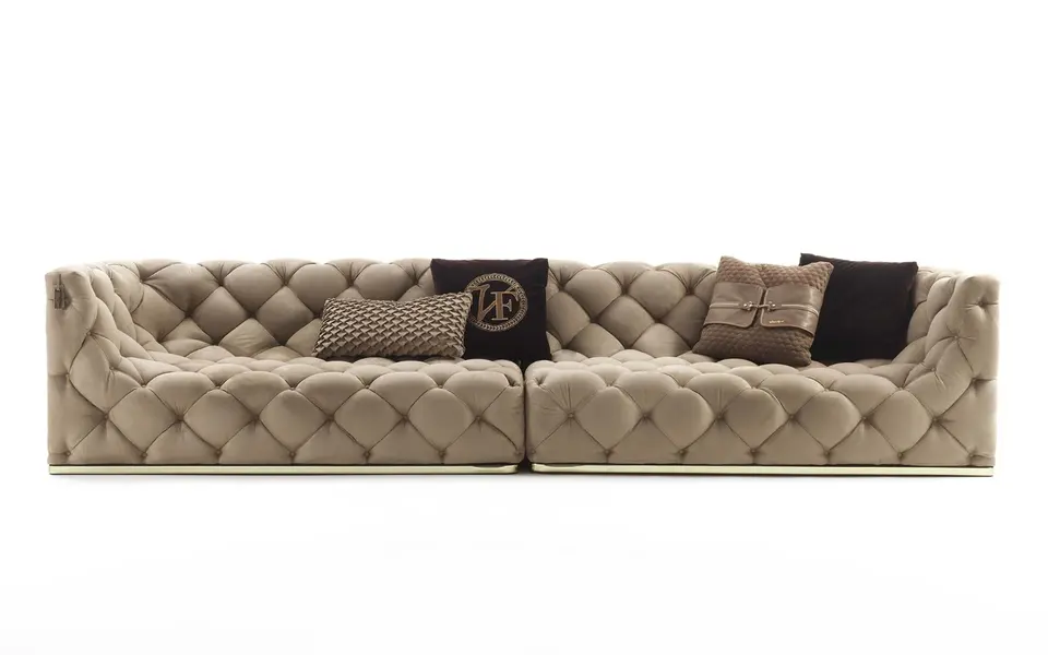 Modern chesterfield style sofa wooden living room sofa set designs