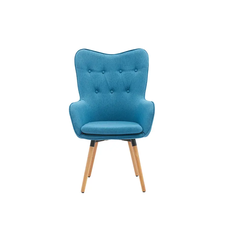 Wholesale European Indoor Luxury Wooden Leg Leisure Lounge Chair