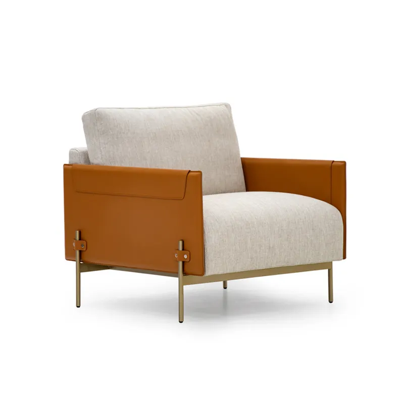 Modern Sofa Set Home Living Room Furniture Blue Sofa Cover Frame stainless steel Fabric Packing Modern Design sofa