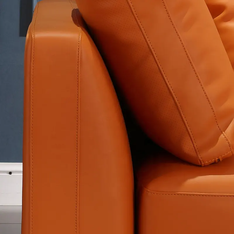 Italian Minimalism leather sofa hotel three seat living room sofa combination designer leather sofa can be customized