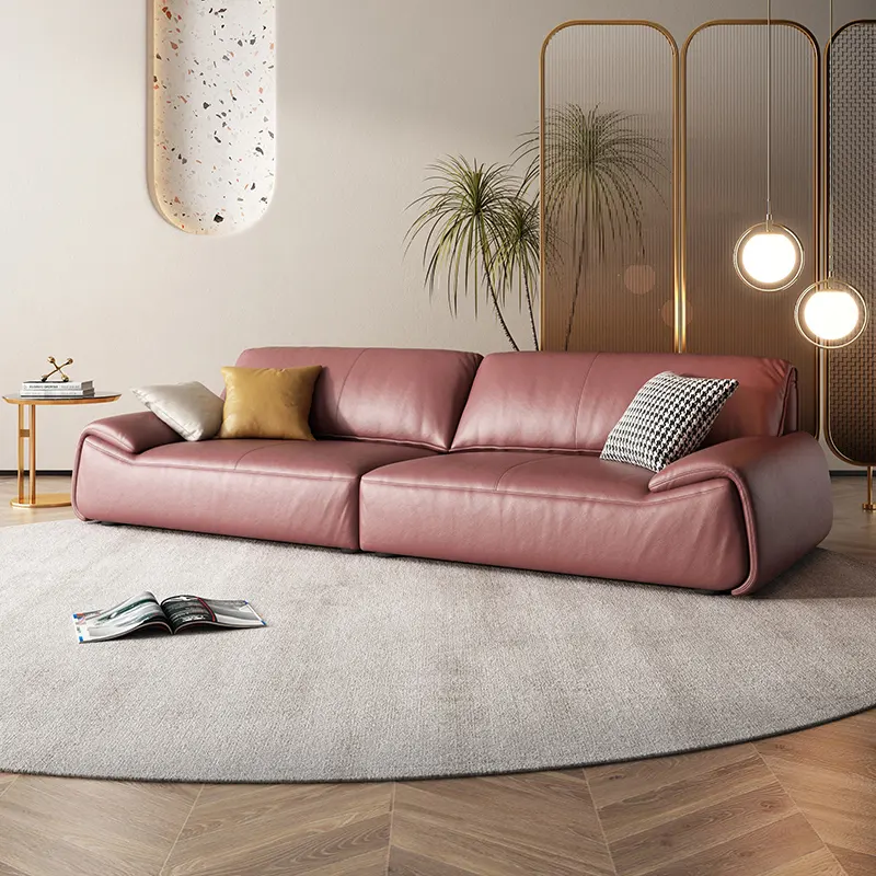 Leather 3 Seater Recliner Modern Sofa Set Furniture Sectional Modern Long Couch Living Room Sofas