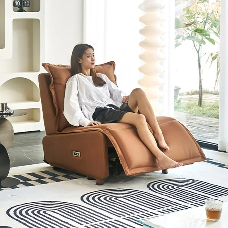 Recliner sofa Modern Accent Chairs With USB Charge Relaxing Furniture Leather Accent Chair