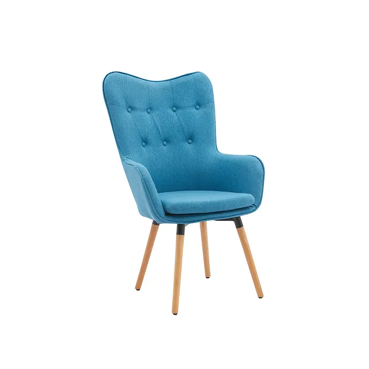 Wholesale European Indoor Luxury Wooden Leg Leisure Lounge Chair