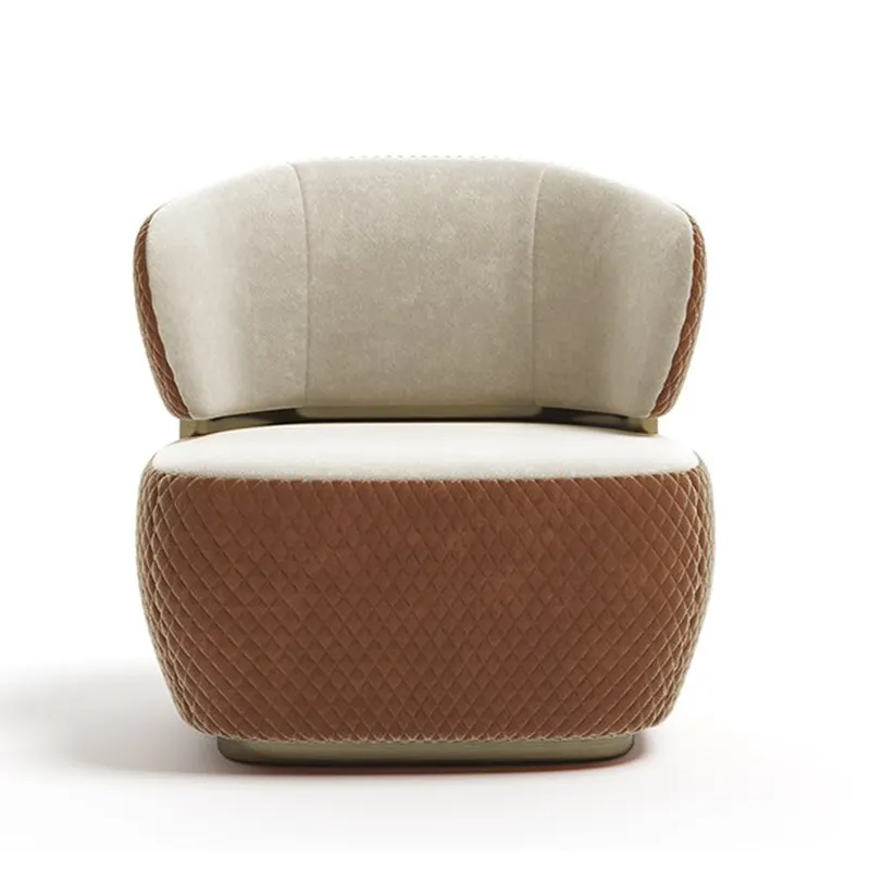 China factory wholesale custom modern nordic design sofa chair villa living room leather leisure chair