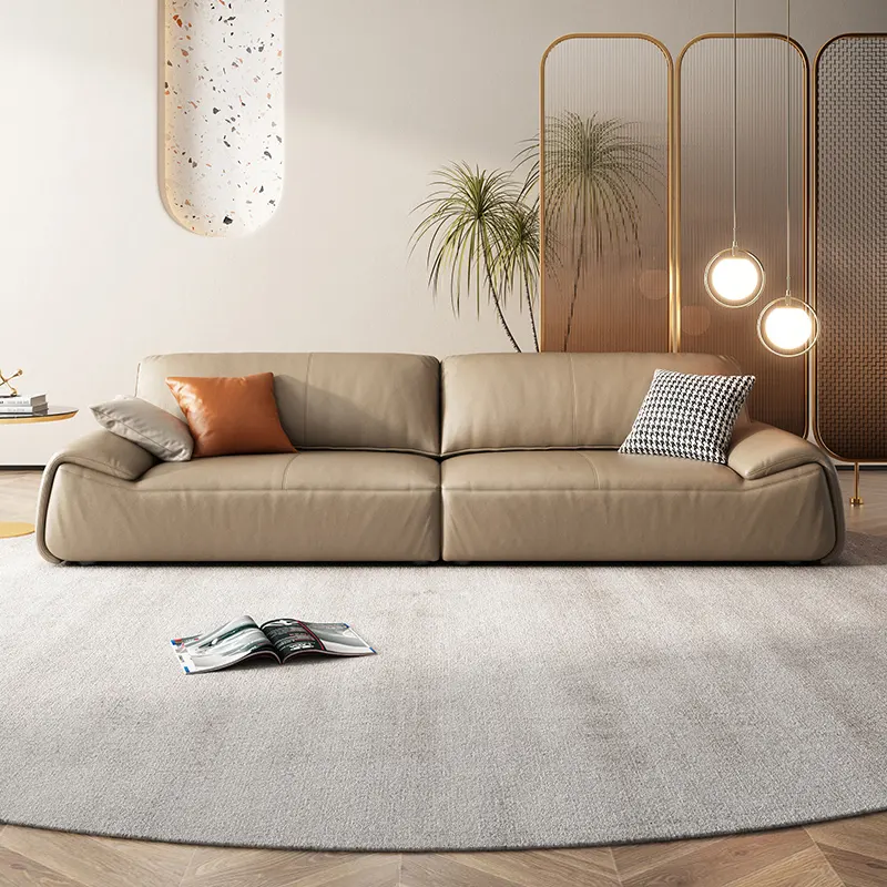 Leather 3 Seater Recliner Modern Sofa Set Furniture Sectional Modern Long Couch Living Room Sofas