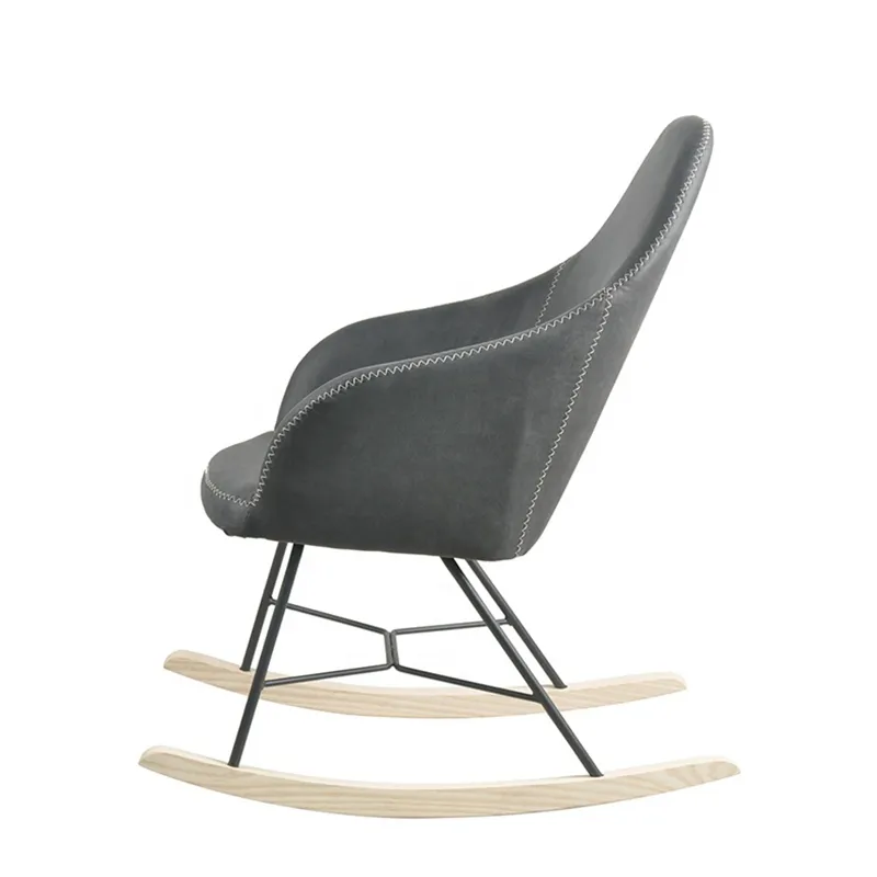 New Design Modern Fabric Rocking Chair Living Room Soft Leisure Chair