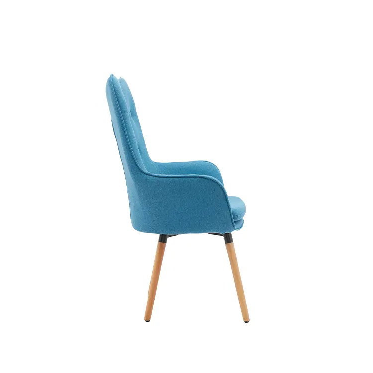 Wholesale European Indoor Luxury Wooden Leg Leisure Lounge Chair