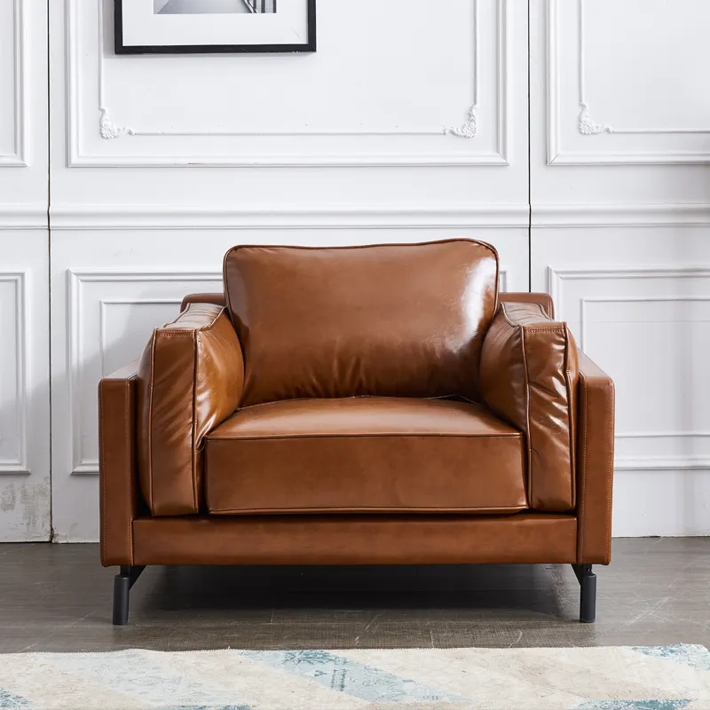 Factory direct sales of modern business reception leather sofa