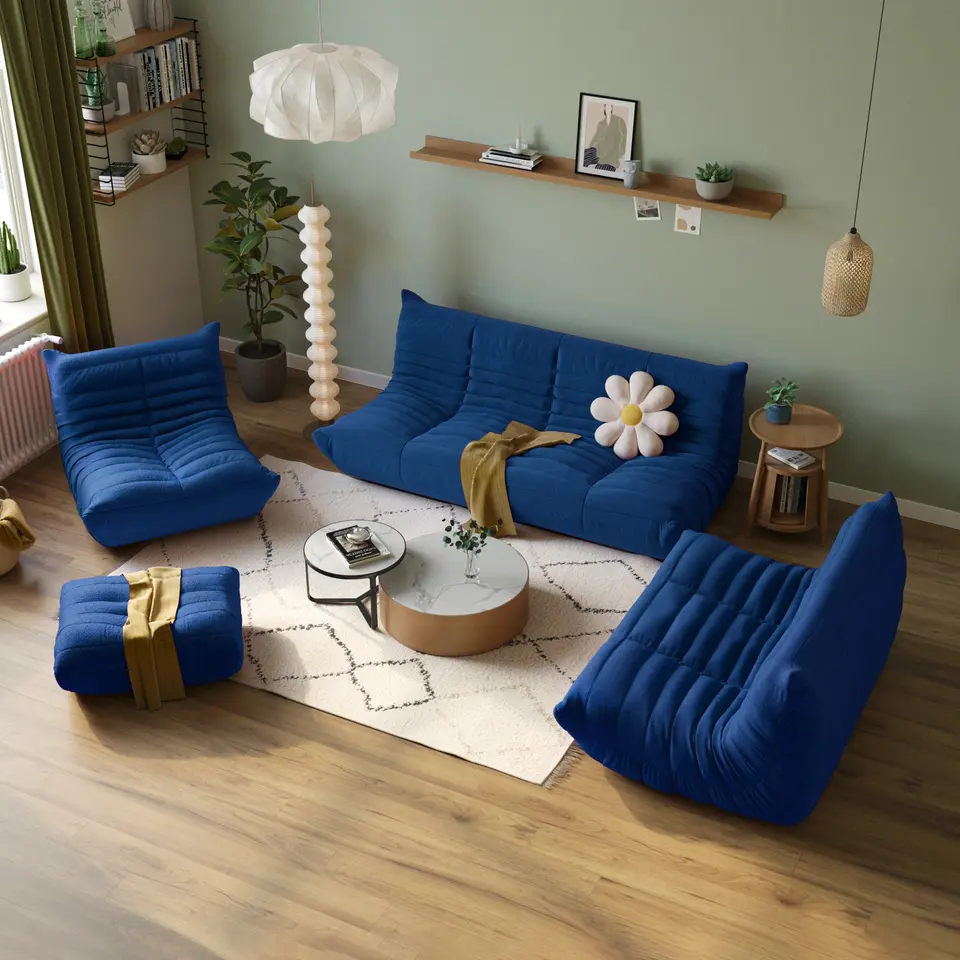 Hot Selling Teddy Lazy Sofa Living Room Sectional Modular Sofa Seat Single Floor Chair Lazy Togos Sofa