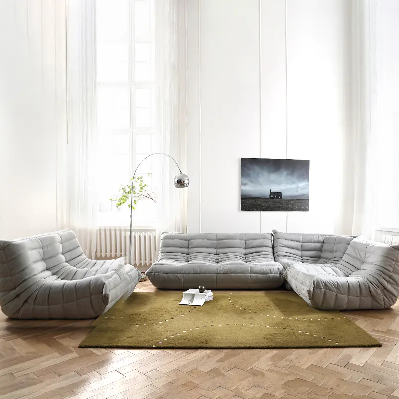 hot selling upholstered corner sofas Fabric Sofa lazy tatami relaxing sofa for sales