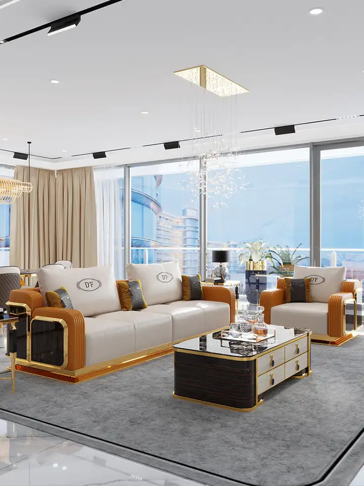 contemporary modern design living room furniture large leather corner sectional 3 2 1 seater sofa set