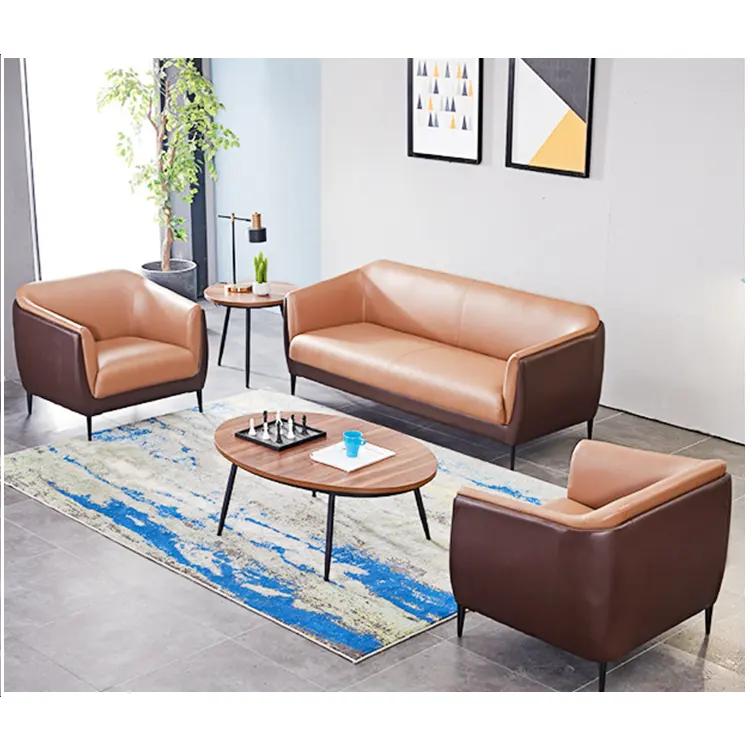 Comfortable modern high quality leather furniture sets living room sofas