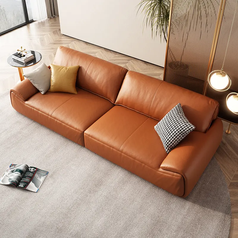 Leather 3 Seater Recliner Modern Sofa Set Furniture Sectional Modern Long Couch Living Room Sofas
