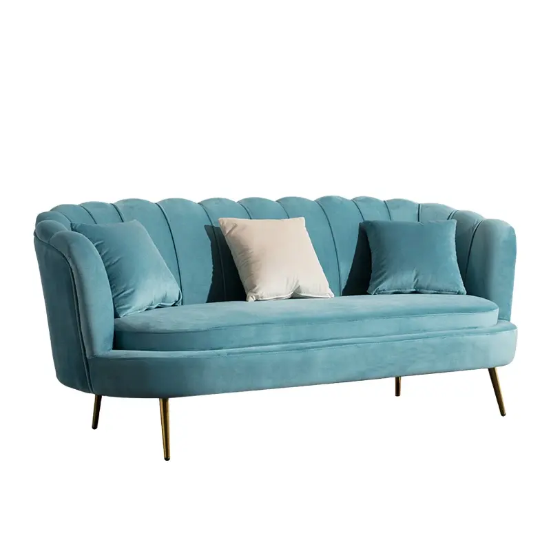 Fabric Sectional Sofa American Modern Living Room Furniture Sofa Set 3 Seater Design velvet Tufted Sofa