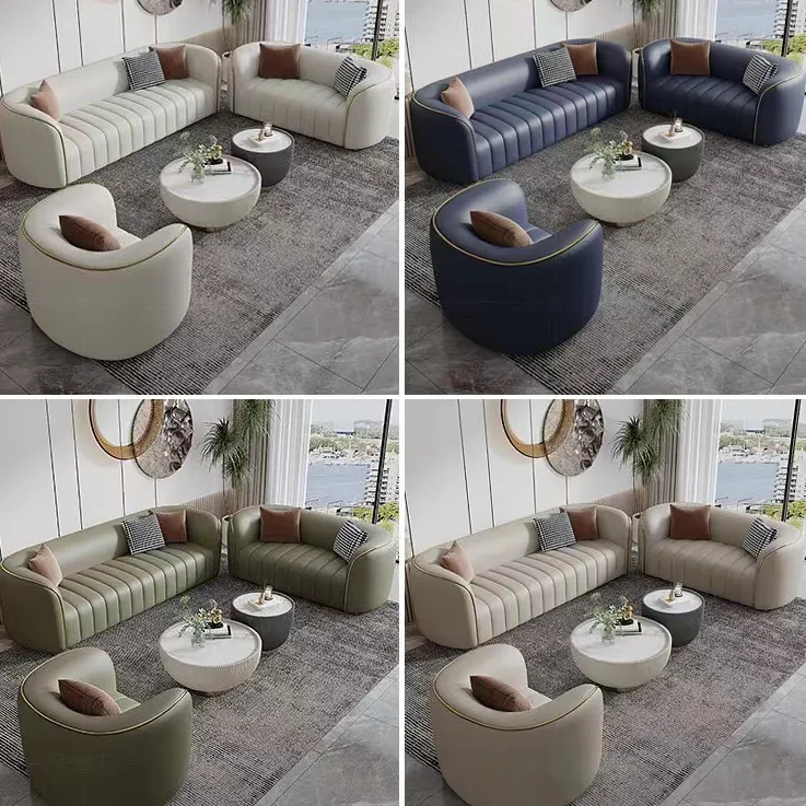 Modern Pink and white curved wedding Sofa Luxury Stainless steel Chesterfield 3 seat Sectional Sofa set Living room Furniture