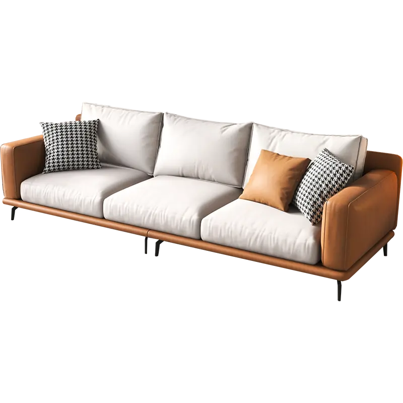 Simple Style Modern waterproof MIcrofiber fabric Sectionals Furniture Living Room Sofa Set