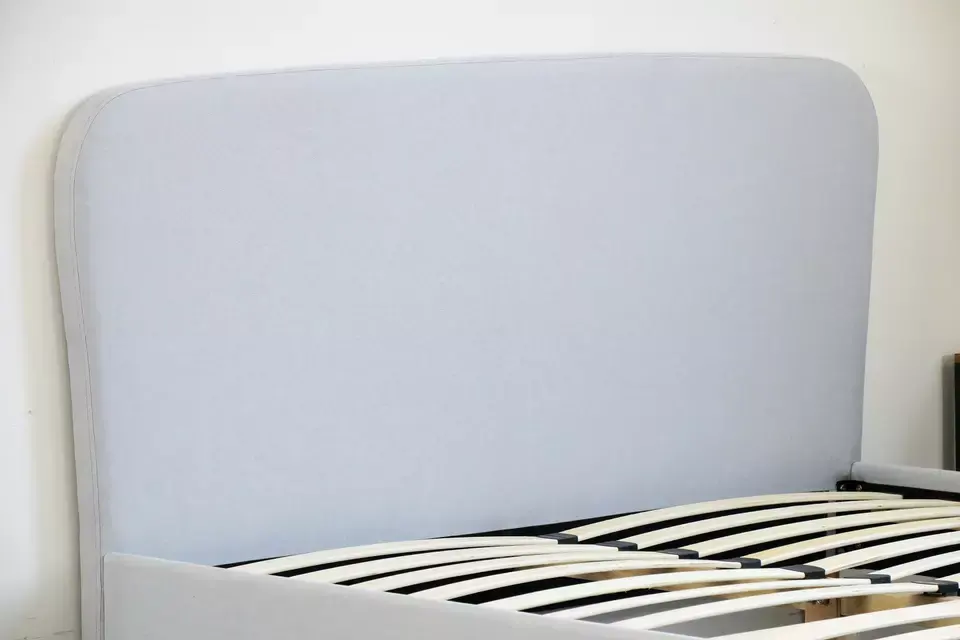 New design polyester up-holstered material fabric bed frame