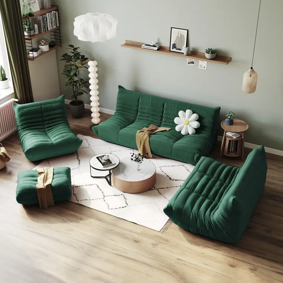 Hot Selling Teddy Lazy Sofa Living Room Sectional Modular Sofa Seat Single Floor Chair Lazy Togos Sofa