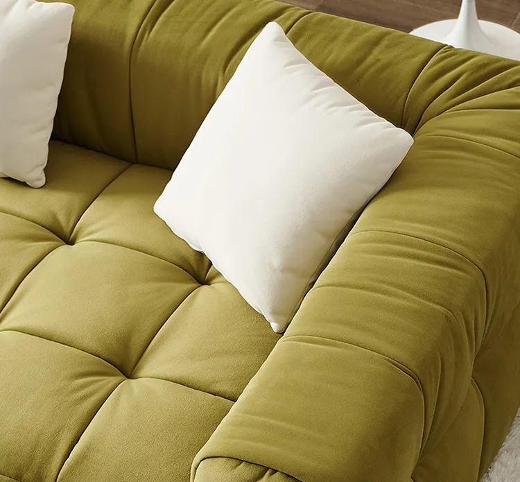 Nordic Furniture Couch Living Room Sofas Corner Modular L Shaped Sectional Sofa 2 Seater Beige Comfort Lazy Fabric Sofa For Home