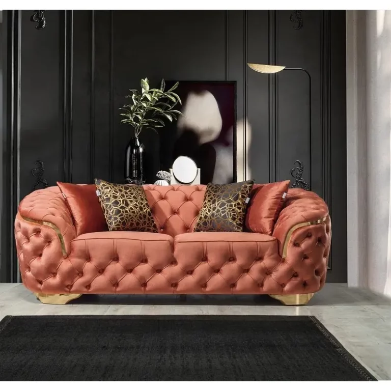 Factory Wholesale Luxury Sofa Couches Italian Velvet Fabric 1 2 3 Seater Living Room Sofa Modern Chesterfield Sofa Set Furniture