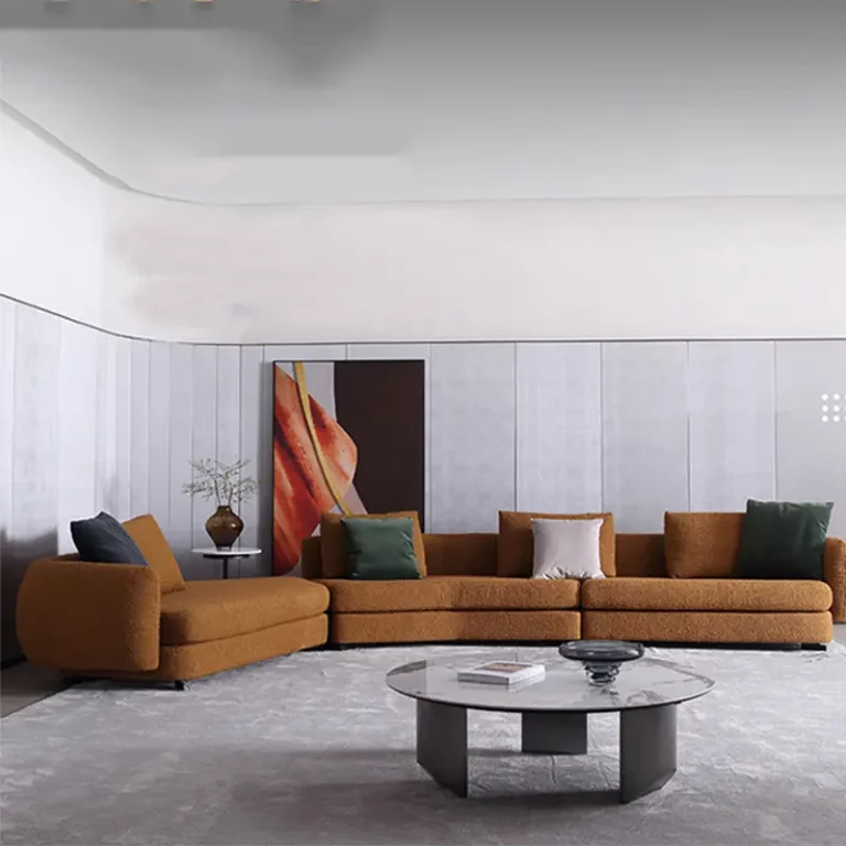 Furniture Nordic light luxury French sofa modern villa living room large apartment module fabric sofa home furniture