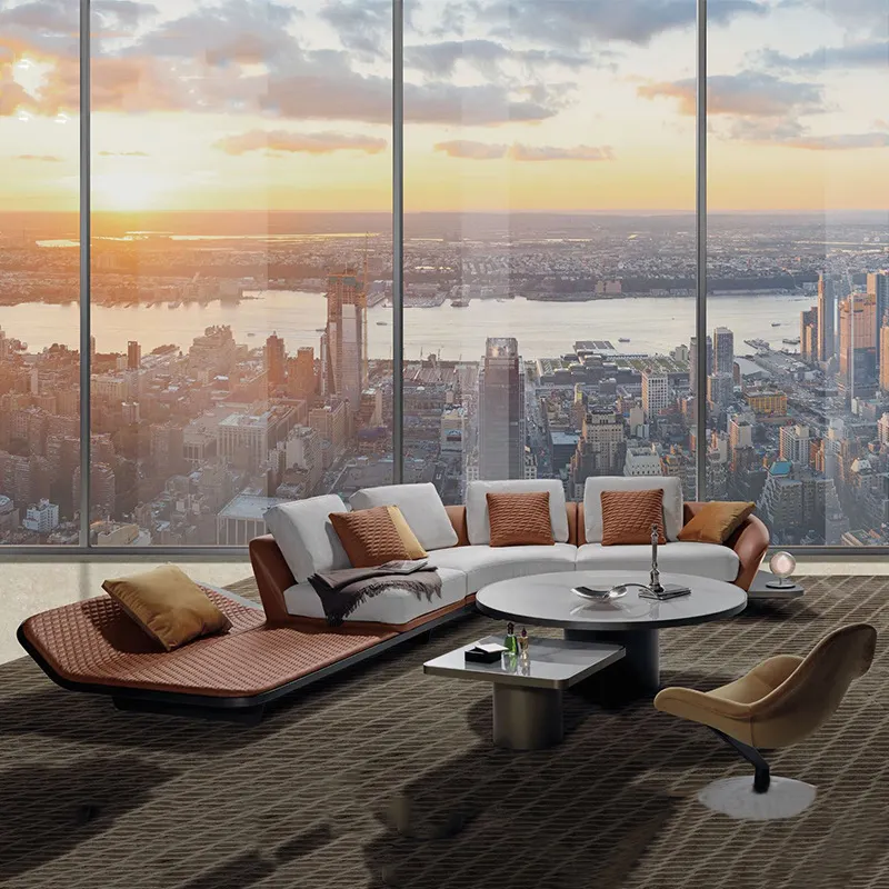 Tech Fabric Sofa Living Room Light Luxury Corner Modern French Sofa Cover Furniture Luxury home furniture set