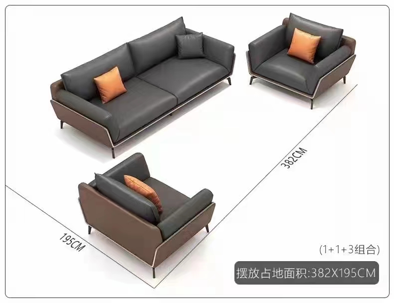 Wholesale Luxury Furniture Italian Leather Sectional Couch Sofa Set