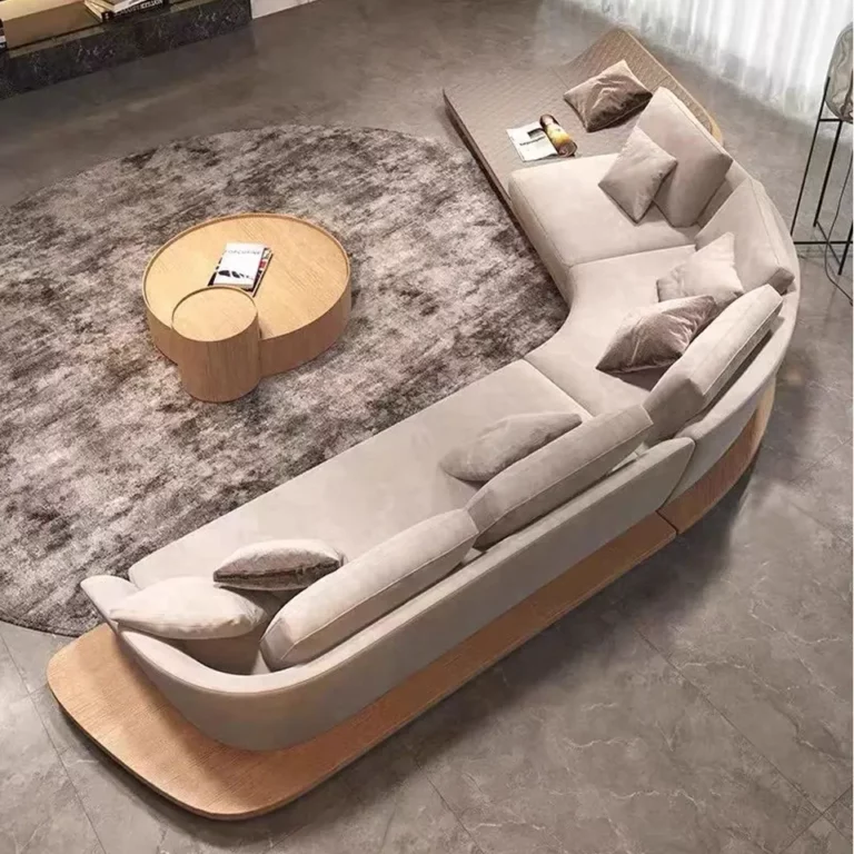 High-End Designer Style Luxury Villa Style Living Room Minimalist Modern Fabric Sofa