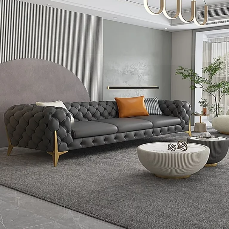High quality handmade chester fied corner living room luxury sofa