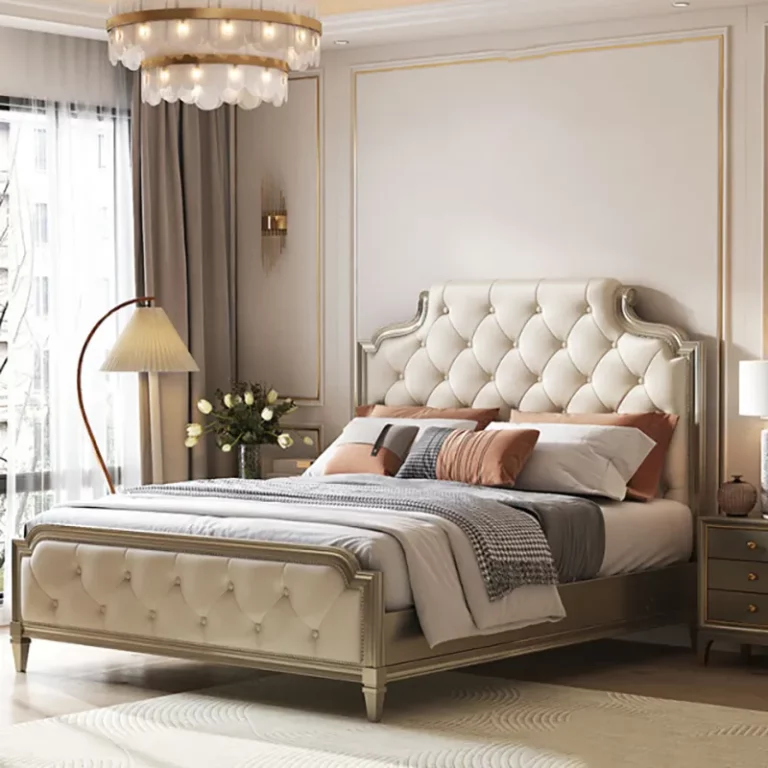 French Bed Luxury Furniture Bedroom All Solid Wood European Style Italian Simple Modern Double Master Bedroom Marriage Bed