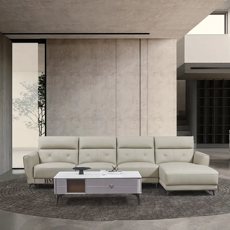 Living Room Furniture Smart Sofa Set Executive Button Tufted Leather Chesterfield Sofa Leather Couches And Sofas