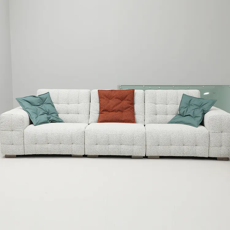American Modern Living Room Lounge Furniture Sofa Set 3 Seater Design Leather Sofa Set
