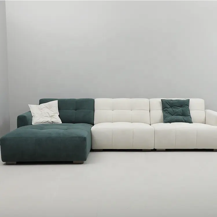 Italy design Luxury Style Living Room Furniture High-end Sectional Eco-Leather Sofa Modern Sofa Set