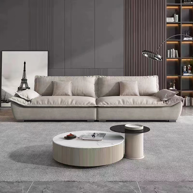 Italian light luxury deep sailing sofa modern minimalist latex sofa down technology cloth sofa for living room furniture