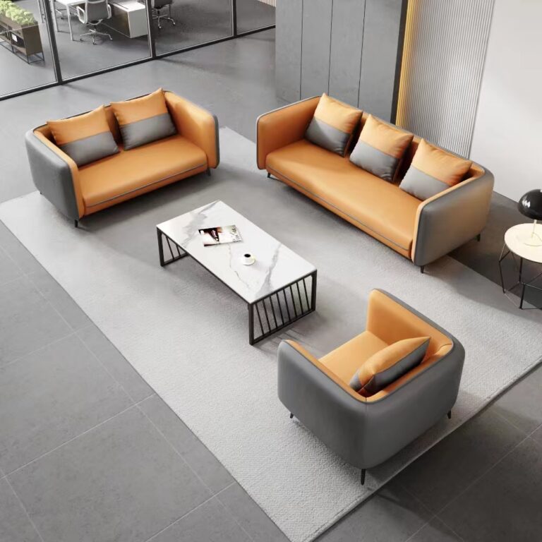 orange cream leather living room sofas sofas 1+2+3 seater sectionals couch custom sofa set furniture for home