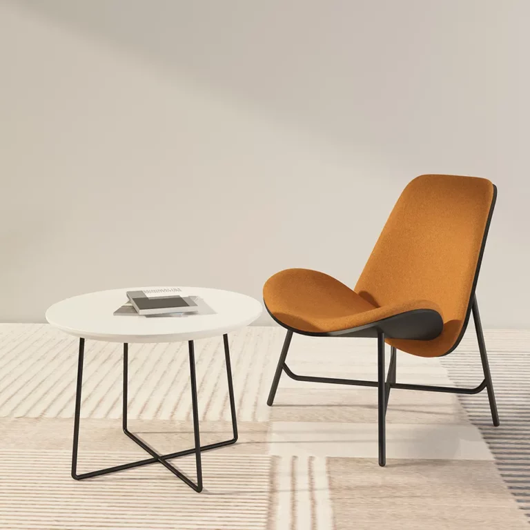 Nordic Designer Scandinavian Chairs Curve Shape Modern Style Leisure Waiting Room Office Reception Chair