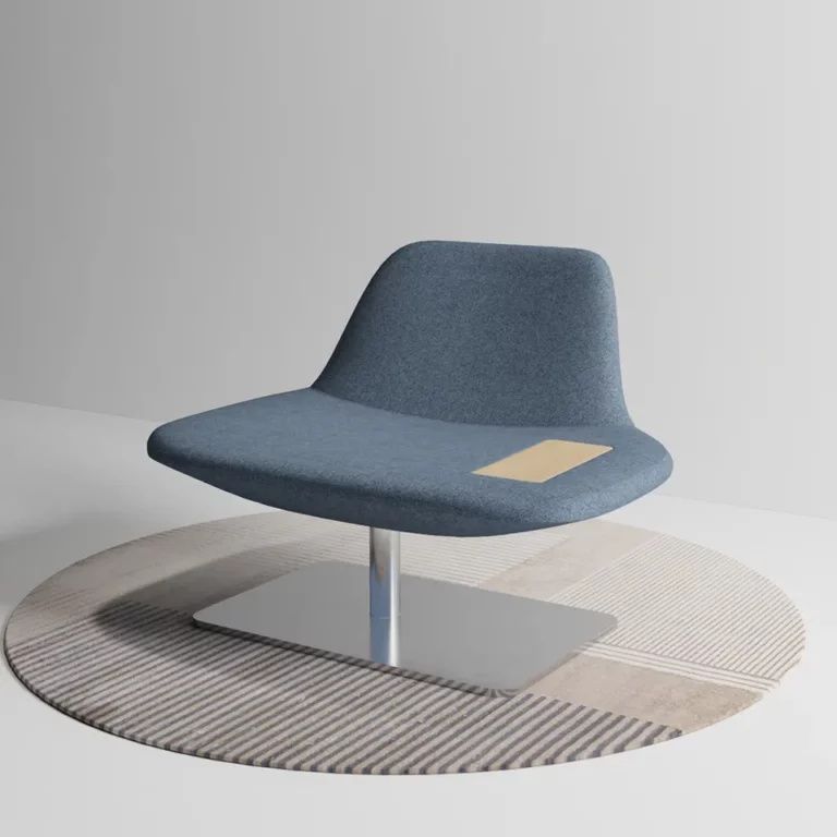 Armchair Molded Foam Leisure Chair Design Chair With Wooden Table Plate