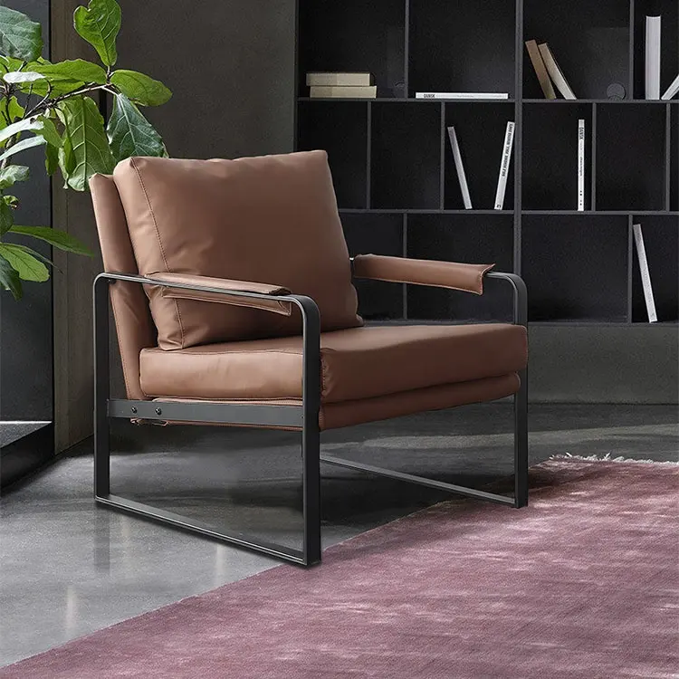 Hot sales Upholstered Dining Chair Simple Design Sofa Chair wholesale living room sofa