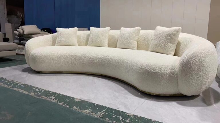 Modern I shape sectional leather sofa Fabric sofa set for home living room furniture