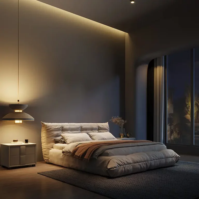 Wabi-sabi style fabric bed master bedroom modern minimalist big bed matte cloth soft caterpillar bed for bedroom furniture