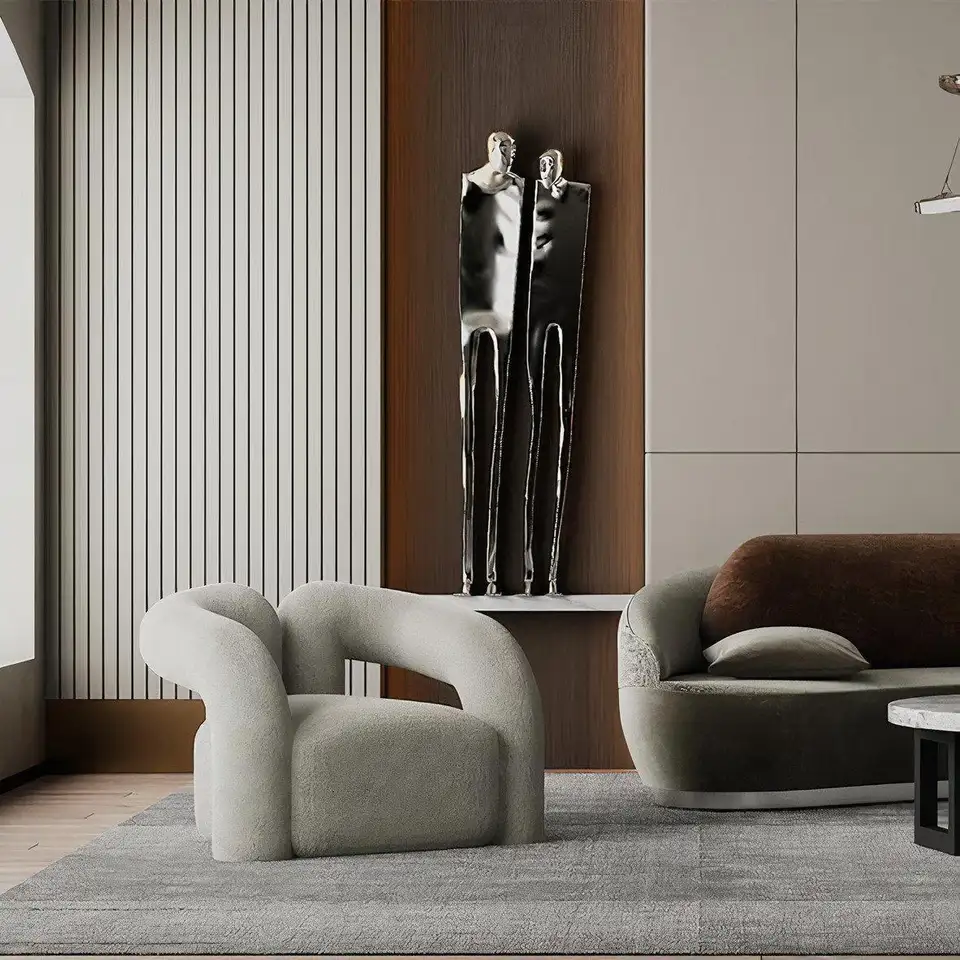 Nordic vision high quality sofa chair contemporary leisure chairs living room home furniture