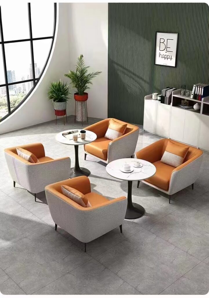Nordic Dinning Chair Set Modern hotel luxury Fabric restaurant dining room chair