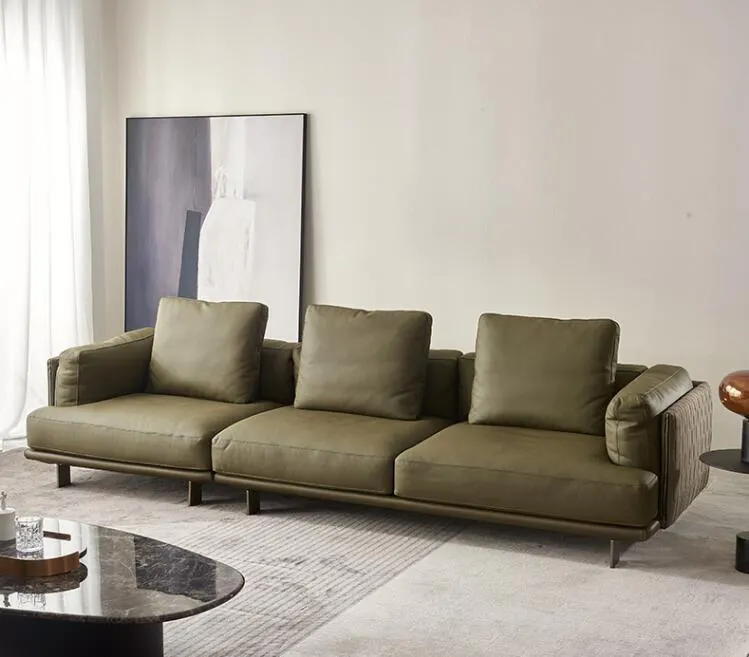 Modern Corner Sofa Set Designs Living Room L Shape sectional italian leather sofa