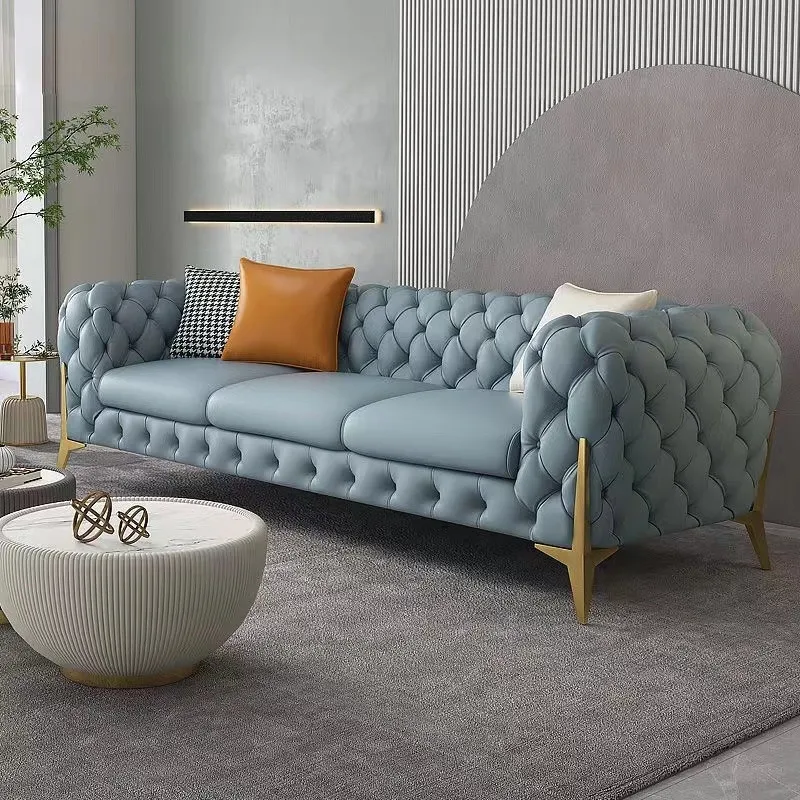 High quality handmade chester fied corner living room luxury sofa