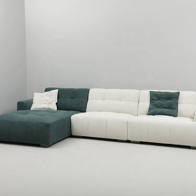 Italy design Luxury Style Living Room Furniture High-end Sectional Eco-Leather Sofa Modern Sofa Set